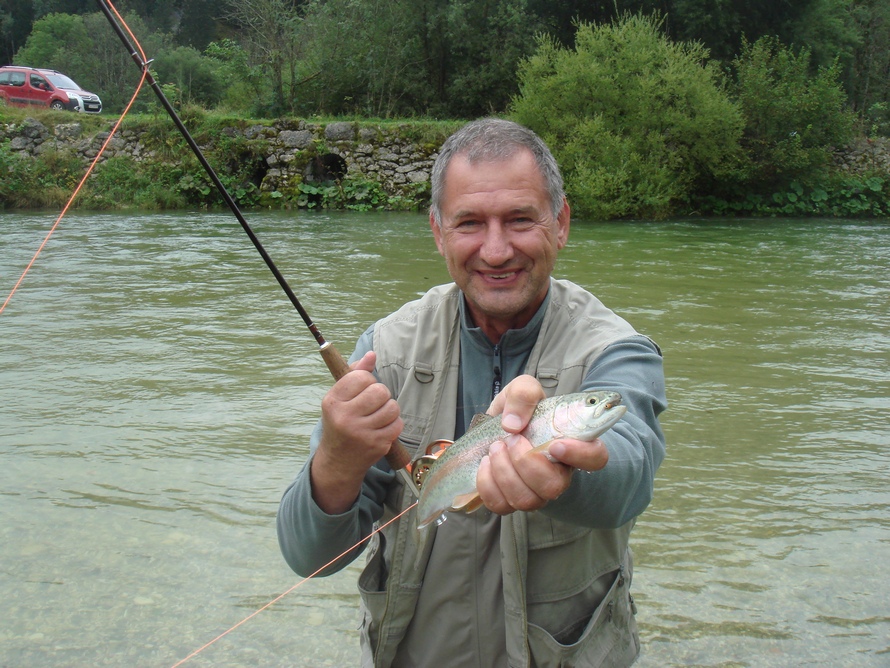 Рыбалка нахлыстом в Словении 3